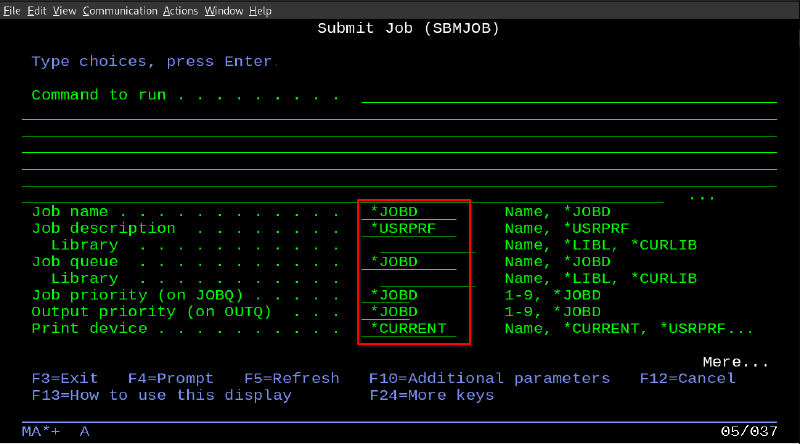 5250 input fields not displayed correctly