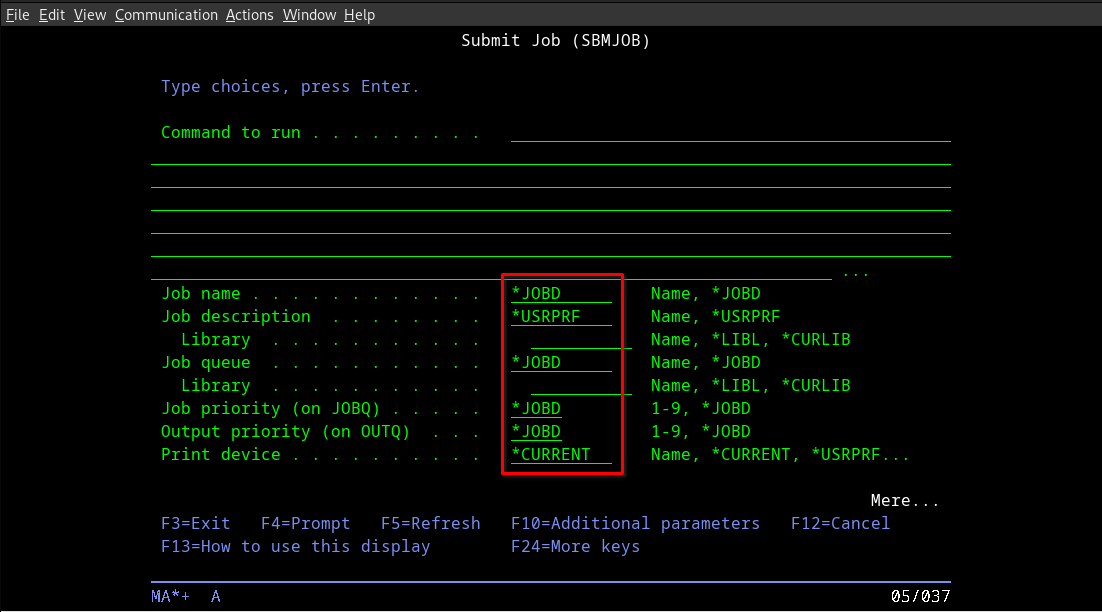 5250 input fields now being displayed correctly