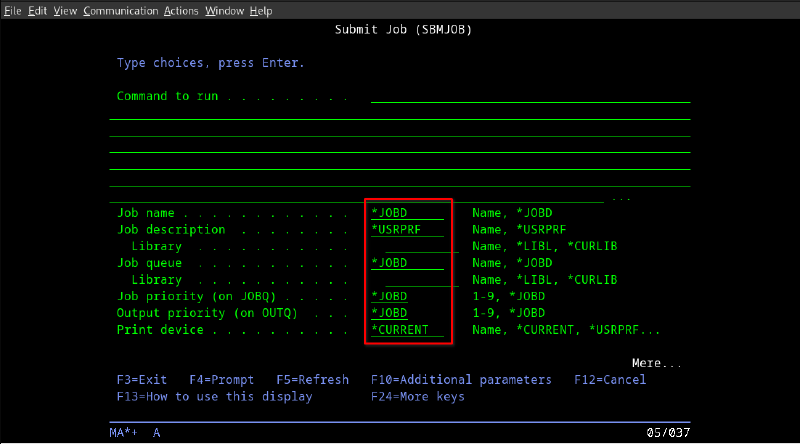 5250 input fields now being displayed correctly